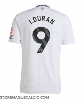 Aston Villa Jhon Duran #9 Maglia Gara Trasferta Repliche 2024-25